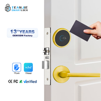 Cerradura Inteligente para Puerta con Tarjeta de Memoria, WiFi, SDK, Software Gratuito, M1 T57, Cerradura con Tarjeta Dividida, Cerradura para Puerta de Hotel con Huella Dactilar y Tarjeta de Memoria en la Nube
