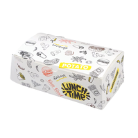 Boîtes d'emballage alimentaire de luxe logo personnalisé en gros Frites Chips Burger Poulet Boîtes d'emballage en papier couché