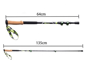 Bastón de Senderismo Portátil de Carbono Alpine, Multifuncional, <span class=keywords><strong>para</strong></span> Defensa Personal, Montañismo, Camping, Esquí y Caminatas - Product Image 2