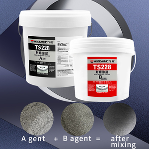 Pâte céramique époxy à grosses particules TS228, résistante à l'abrasion et aux chocs, pour goulotte de pompe, 2 kg, gris, vente en gros - Product Image 2