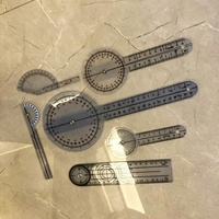 Ensemble de goniomètres médicaux, règle à 360 degrés, plaques orthopédiques, jauge de mesure d'angle, outil de mesure des articulations corporelles, 6 pièces