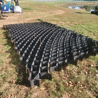 Géocell en HDPE pour allée en gravier, grille de stabilisation du sol de 50 mm à 100 mm de hauteur et murs de soutènement - Géocell grille de stabilisation