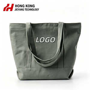 Custom Logo Size Printed Foldable Reusable Canvas Shopping <b>Tote</b> <b>Bag</b> Oversized Cloth Cotton <b>Tote</b> <b>Bags</b> With Zipper Internal Pocket - Product Image 1