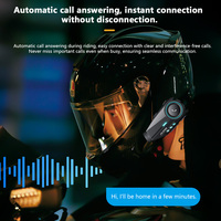 Intercom pour casque de moto BT90B, étanche, sans fil, avec caméra