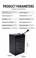 Batterie LFP haute capacité personnalisée 72V 30Ah pour vélos électriques, deux-roues et trois-roues