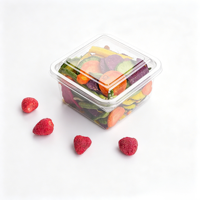 Emballages personnalisés, sûrs, jetables, recyclables, boîtes en plastique transparentes pour biscuits, gâteaux, pain, salades, emballages de boulangerie en PET avec couvercles