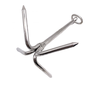 Thép không gỉ 316 biển bốn sán Neo 0.6 kg (1.35lb) Marine lớp đánh bóng tàu du thuyền thuyền Neo ngoài trời vật lộn móc - Product Image 2