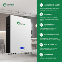 Sistema de Energía Solar Híbrido Sunpal de 10KW, Controlador MPPT, Kit Completo de 5-100KW con Almacenamiento para Uso Doméstico