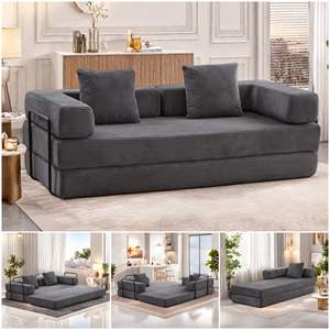 Nuevo sofá cama extraíble comprimido al vacío de 2 plazas Sofá cama modular comprimido de 2 plazas que cabe en una caja - Product Image 2