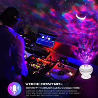 Lampes de projection laser étoile lune pour la chambre, contrôle intelligent par application, lampe de projection d'eau ciel nocturne LED de chevet