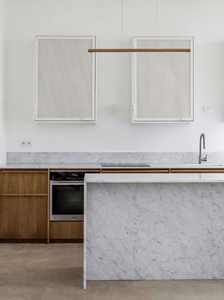 ตู้ครัวพร้อมลิ้นชักเก็บของ โต๊ะครัวไม้แบบขยายได้ ปรับแต่งได้ ตู้ไม้โอ๊ค โต๊ะอเนกประสงค์ เฟอร์นิเจอร์บ้าน - Product Image 5