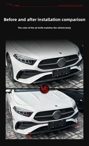 Protector de Parachoques Delantero y Protectores de Esquinas para <span class=keywords><strong>Mercedes</strong></span>-Benz Clase A W177 <span class=keywords><strong>2023</strong></span>+, <span class=keywords><strong>A180</strong></span> A200 A35 AMG - Product Image 4