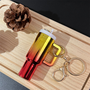 <span class=keywords><strong>2025</strong></span> thiết kế mới nhất Mini PVC cách điện cốc mặt dây chuyền Keychain dễ thương kim loại đồng xu chủ cho ba lô cách điện cốc mặt dây chuyền kim loại - Product Image 4