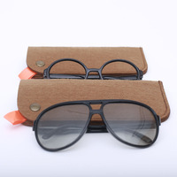Étui à lunettes en feutre polyester tendance, étui souple pour lunettes de soleil OEM, étui personnalisé en tissu non tissé pour lunettes de soleil