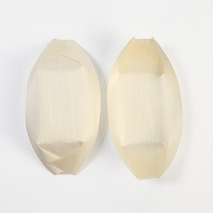 Bote de sushi de madera desechable de Poplar natural <span class=keywords><strong>Boa</strong></span> de madera de calidad alimentaria con varios tamaños - Product Image 3