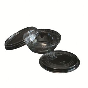 Vasos Desechables de Pared Simple para Comunión de 3.25oz, 4oz, 5.5oz con Tapas de PP y PET, Transparentes y Negros, Certificados BRC y GMP, OEM y ODM - Product Image 1
