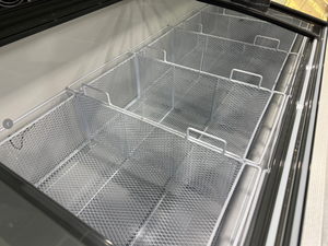 Vitrine commerciale verticale avec compartiment de réfrigération supérieur - Congélateur combiné pour supermarché - Certification CE - Product Image 3