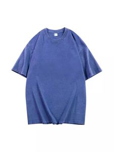 Camiseta Retro de Algodón de Alta Calidad, 250g, Estilo Vintage, Holgada, de Manga Corta, con Hombros Caídos, Lavado Ácido - Product Image 4