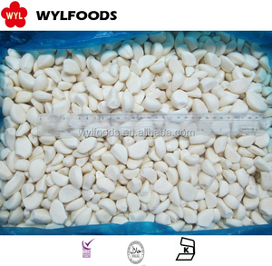 Зеленая еда, сертифицированная белая замороженная вкусная цельная и очищенная зубчики чеснока IQF, свежий и замороженный, обработанный шаровой блок с рисунком - Product Image 2