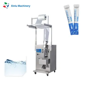 Fresh milk lolly ice cold drink oil pure water fujian plastic horizontal premade sachet bag weighing filling packing machine