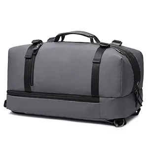 Bolsa de viaje impermeable de gran capacidad, bolso de dos vías personalizado, bolsa de viaje, mochila Weekender, venta al por mayor