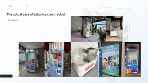 Automatic Ice Cream Robot Vending Machine with LM3 Robot Arm Scan Payment for Shopping Mall Dessert Service - Product Image 2