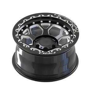 Jantes forgées Beadlock en alliage 17x9 18 19 20, jantes profondes tout-terrain pour voitures de sport, jantes en deux parties, finition noire polie, GU/GQ Patrol 80 - Product Image 2