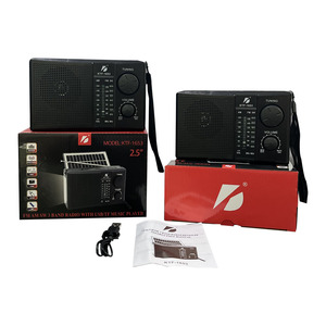 KTF-1653 Haut-parleurs portables professionnels à énergie solaire avec éclairage noir mains libres pour vélo, radio portable à prix avantageux - Product Image 4