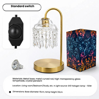 Luxe Valentijnscadeau Slimme Kristallen Kaarsenwarmer Lamp met Timer voor Vrouwen Kerst Herfst Huisdecoratie