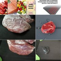 Plateau de dégivrage en métal Plaque de décongélation pour viande congelée Outil efficace de dégivrage des aliments