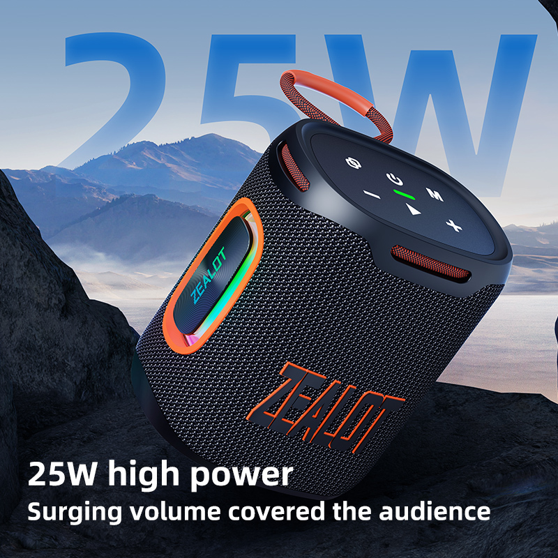 Portable 25W Wireless Speaker Zealot S122 RGB Lights USB Communication Battery Powered TWS Feature Indoor Outdoor Use · image 3