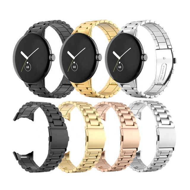 No Gaps Metal Stainless Steel Strap for Google Pixel Watch 2 Smartwatch Replacement Bracelet Band Wristband Accessories