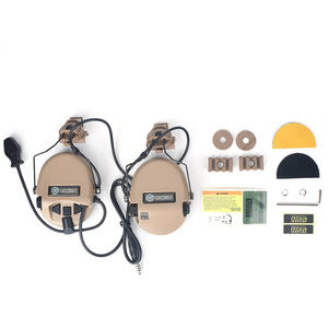 Casque de communication tactique WADSN à réduction de bruit active avec supports de casque, supra-auriculaire, PTT spécialisé WZ189 ABS pour jeux en extérieur - Product Image 3
