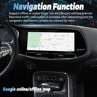 Autoradio Android pour Dodge Challenger Charger SRT Hellcat 2010-2024 avec GPS, DSP, USB, CarPlay et caméra de recul