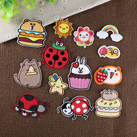 Patchs brodés mignons de dessins animés à thermocoller pour la réparation de vêtements, patchs décoratifs pour vêtements d'enfants, vestes, sacs
