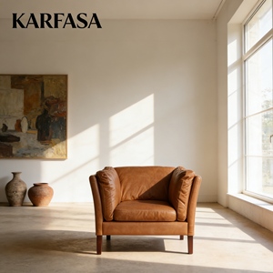 Canapé-lit carré moderne en <span class=keywords><strong>cuir</strong></span> véritable, confortable, couleur personnalisable, une place, pour salon, mobilier d'hôtel - Product Image 5