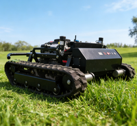 Tondeuse robotisée à chenilles, petite, télécommandée, à essence, démarrage électrique, pour coupe-herbe