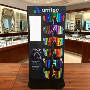 Tùy chỉnh mắt kính hiển thị đứng kính hiển thị quang học Acrylic Kính mát hiển thị đứng Tabletop với gương - Product Image 4