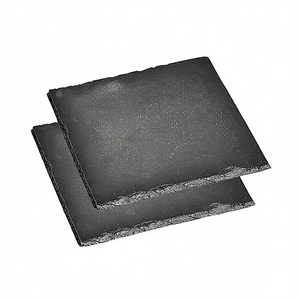KESPER <b>Serving</b> Plate <b>Set</b> Of 2 Black Slate Rectangular For Dining Table Use - Product Image 2