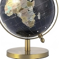 Decoraciones de escritorio, mapas del mundo de metal, modelos de globo para la decoración del hogar y la Oficina