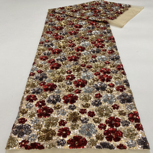 Chất Lượng Cao Của Phụ Nữ Sân Khấu Trang Phục Ăn Mặc Gown Vest Ban Đầu Nhỏ Hoa Lớp Sequin Thêu Dệt Đính Cườm Lưới Đồng Bằng - Product Image 1