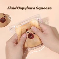 Vente chaude Mignon Capybara Squeeze Toys Fun Fluide Moldable Squishy Jouet Lente Rising En Caoutchouc Mochi Fidget Squeeze Jouets pour Enfants