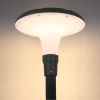 현대 정원 LED 가로등 극 IP65 25W 야외 알루미늄 바디 태양열 안뜰 조명