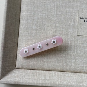 Pasador de pelo de acetato de concha de tortuga Vintage, pinza de pato para el pelo de flor de diamantes de imitación dulce para mujer y niña, accesorios cuadrados de moda, joyería - Product Image 3