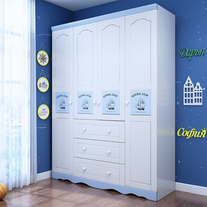 <span class=keywords><strong>Armadio</strong></span> Moderno in Legno per Bambini e Neonati, Unità di Stoccaggio per Camera da Letto, Mobile per Conservazione Vestiti - Product Image 3