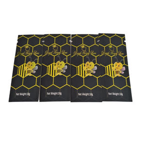 Bolsitas Vip de miel real de grado alimenticio, bolsas de embalaje con tres lados sellados, papel personalizado para miel líquida - Product Image 2