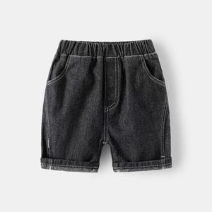Celana Pendek Denim Bayi Laki-laki, Jeans Sobek Lubang Anjing Kartun, Pakaian Balita Anak Musim Panas - Product Image 2