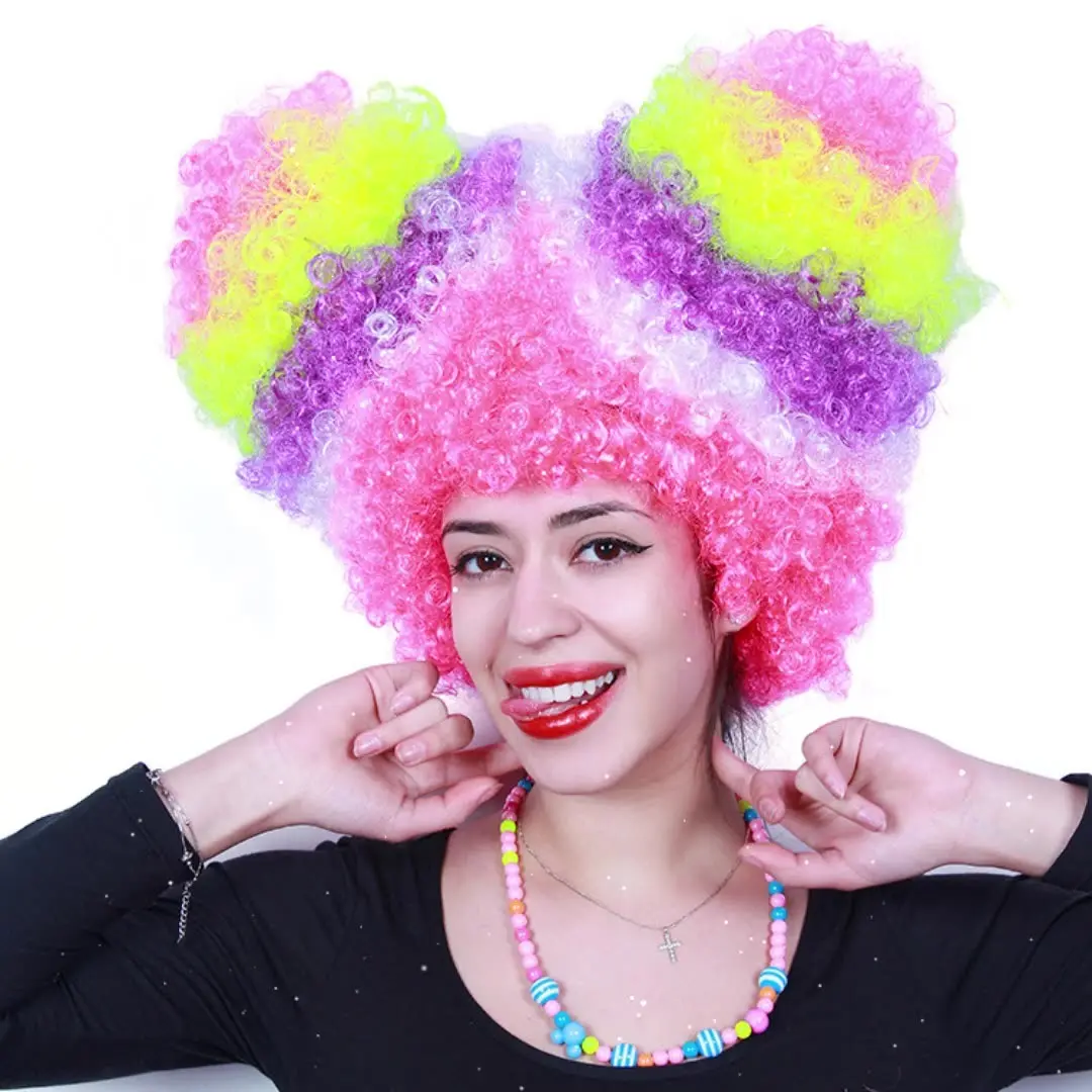 Renkli patlayıcı kafa renkli boyalı fan peruk noel cadılar bayramı peruk Bar performans parti kafa bandı