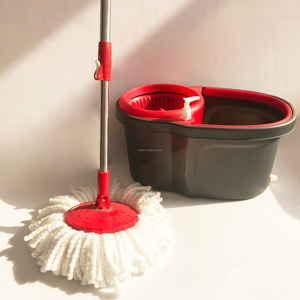 Easy Life Hand Press <span class=keywords><strong>360</strong></span> Xoay Microfiber Spin <span class=keywords><strong>Mop</strong></span> Xô Hệ Thống Giỏ Có Thể Tháo Rời Giỏ Dễ Dàng Vắt Ma Thuật Lau Xoay Ướt - Product Image 5