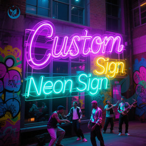 Ewen Hersteller individuelles Logo Neonschild <span class=keywords><strong>LED</strong></span> Neonschild personalisierte Neon Leuchtreklame für Wanddekoration Geschäft Läden Geschäfte - Product Image 1
